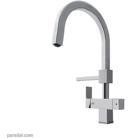 تصویر شیر ظرفشویی شاوری دومنظوره (تصفیه) نوبل مدل الیت کروم nobel-faucet-phoenix-sink-mixer-for-filtered-water-chrome