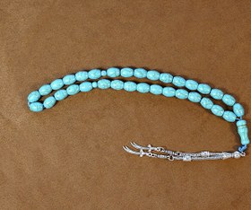 تصویر تسبیح طرح فیروزه 33دونه 