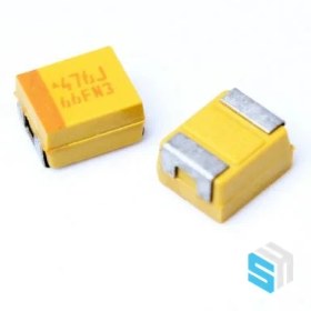 تصویر خازن تانتالیوم 47UF 6.3V(B)SMD 10% 