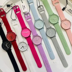 تصویر ساعت دخترانه بند سیلیکونی پاستلی برند بلون - سرخابی 