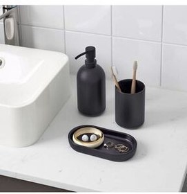 تصویر ست حمام مشکی سرویس 504.988.89 IKEA 