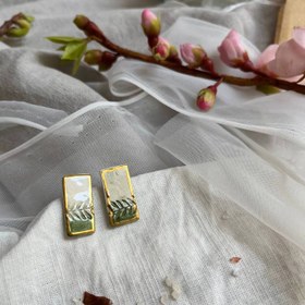 تصویر گوشواره ملیکا سبز 