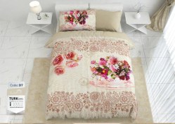 تصویر روتختی یک نفره ترکسان طرح گل های زیبا سری D7 