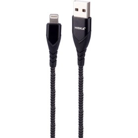 تصویر کابل آیفونی فست شارژ Hiska LX-289 2.4A 1m Hiska LX-289 2.4A 1m Lightning Cable