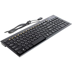 تصویر کیبورد با سیم ای فور تک مدل KX-100 ا KX-100 Wired Multimedia Keyboard KX-100 Wired Multimedia Keyboard