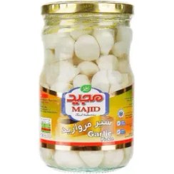 تصویر ترشی سیر مروارید مجید 670 گرم 