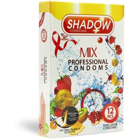 تصویر کاندوم شادو مدل Mix بسته 12 عددی Shadow Mix Condoms 12 Pcs