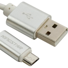 تصویر کابل کینگ استار تبدیل USB به microUSB مدل K66 A طول 120سانتی متر ا Kingstar cable convert USB to microUSB model K66 A, length 120 cm Kingstar cable convert USB to microUSB model K66 A, length 120 cm