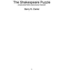 تصویر دانلود کتاب The Shakespeare Puzzle: A Non-esoteric Baconian Theory 2007 کتاب انگلیسی پازل شکسپیر: نظریه بیکنی غیر باطنی 2007