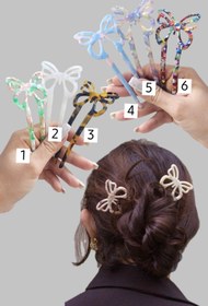 تصویر کانزاشی طرح پروانه پلی استر نشکن - ۵ 