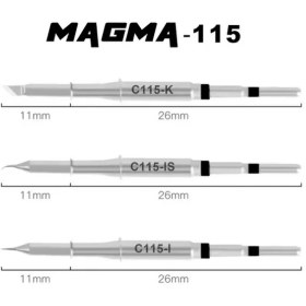 تصویر نوک هویه (سرصاف|سرتبری|سرکج) MAGMA C115 