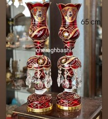 تصویر چراغ لاله شاه عباسی رنگ قرمز 