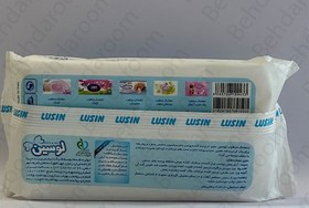 تصویر دستمال مرطوب پاک کننده و نرم کننده کودک 60 عددی لوسین 