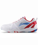 تصویر کفش بدمینتون برند لاینینگ مدل آرو فلو (یونیسکس-بزرگسال) برند li-ning Lining Aero Flow Badminton Shoes Unisex-adult Non Marking Lightweight u0026 Durable (White/Red/Blue EUR- 46) 6937461100694