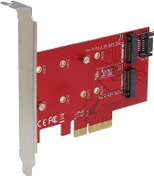 تصویر کارت تبدیل M2 SSD NVME به PCI-E مدل netpil-7050 