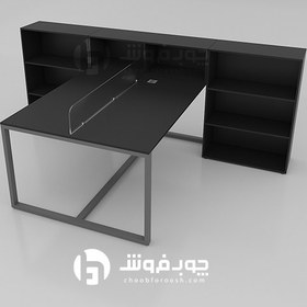 تصویر میز کار گروهی کتابخانه دار مدل G141 