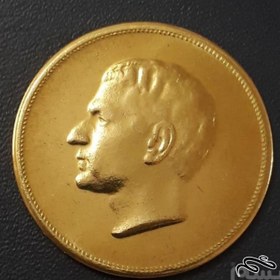 تصویر سکه برنزی بمناسبت بیست و پنجمین سال سلطنت 