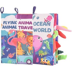 تصویر مجموعه 3 عددی کتاب پارچه ای جغجغه ای سوببر Sobebear 