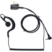 تصویر هدست سیمی واکی تاکی walkie-talkie H1 headset wired intercom headset ear-hook 3.5MM 