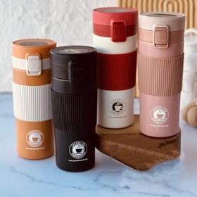 تصویر تراول ماگ دور سیلیکونی 500 میل travel mug