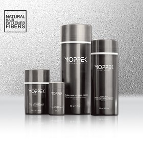 تصویر پودر پرپشت کننده مو سر 25 گرمی رنگ گردویی موپک MOPPEK Hair Fattener Fiber