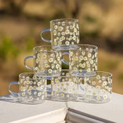 تصویر سرویس چای خوری ۶ عددی گل بابونه ۱۲۰ میلی‌لیتر 