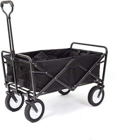 تصویر Generic : چرخ دستی خرید تاشو، مشکی Folding Shopping Hand Cart Trol : 3 تا 5 هفته کاری چرخ دستی خرید تاشو، مشکی Folding Shopping Hand Cart Trolley, Black