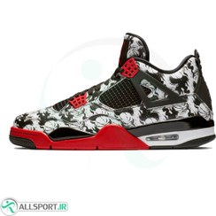 تصویر کفش نایک ایر جردن 4 مدل NIKE AIR JORDAN 4 LEVIS BLACK