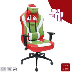 تصویر صندلی گیمینگ سه رنگ DXRACER 