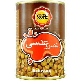 تصویر کنسرو عدسی 410 گرمی بهروز The canned lentil is 410 grams