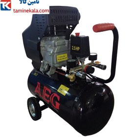 تصویر کمپرسور هوا آاگ مدل RC2024-25 K ظرفیت 25 لیتر 