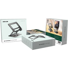 تصویر پایه لپ تاپ چرخشی گرین لاین GN360LAPSDBK Green Lion 360 Rotatable Laptop Stand GN360LAPSDBK