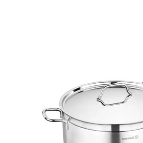 تصویر قابلمه سایز 20 استیل کرکماز مدل آلفا KORKMAZ ALFA 20 × 11 cm Cookware