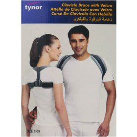 تصویر قوزبند تینور کد C-05 سایز M Tynor Clavicle Brace With Velcro Code C-05 size M