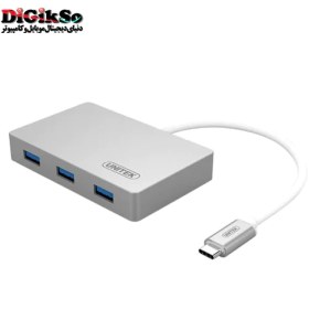 تصویر هاب USB3.0 سه پورت با رابط USB Type-C یونیتک مدل Y-3190 