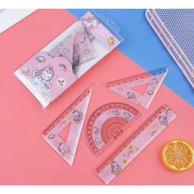 تصویر ست خط کش و گونیا 