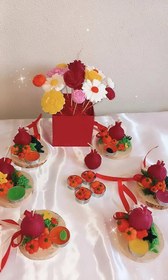 تصویر شمع انار یلدایی 