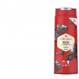 تصویر شامپو سر و بدن اولد اسپایس Old Spice مدل Rock حاوی ذغال حجم 400 میل Old Spice Rock Shower Gel And Shampoo With Charcoal 400 ml