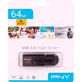تصویر فلش مموری پی ان وای مدل Attache 4 ظرفیت 64 گیگابایت USB 2.0 Flash Drive pny attache4