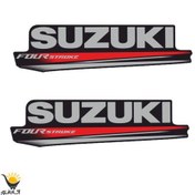 تصویر برچسب موتور سیکلت طرح Suzuki 
