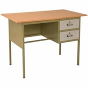 تصویر میز معلم فلزی دو کشو 