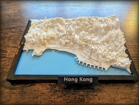 تصویر تابلو سه بعدی هنگ کونگ Hong Kong 3D