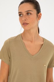 تصویر تی شرت راسته زنانه | یو اس پولو U.S. Polo Assn. 1027352 