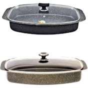 تصویر تابه ماهی تفلون درب پیرکس پایا ا Teflon fish pan with Pyrex lid Teflon fish pan with Pyrex lid