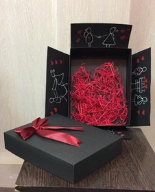 تصویر جعبه کادوئی ولنتاین بزرگ Big Valentine gift box