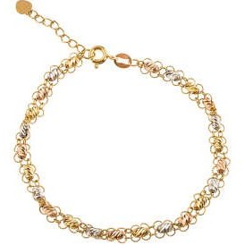 تصویر دستبند طلا 18 عیار زنانه کد B142 