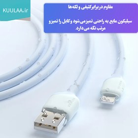 تصویر کابل شارژ کولا مدل KUULAA KL-X58 با شدت جریان ۲.۴ آمپر 