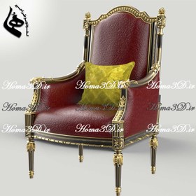 تصویر فایل طراحی3بعدی مبل86 Arm chair86
