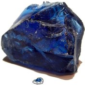 تصویر سنگ راف ابسیدین آبی نمونه استثنایی و معدنی S1835 