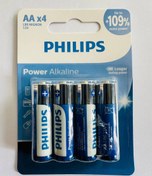 تصویر باتری قلمی فیلیپس مدل Power Alkaline بسته ۴ عددی 